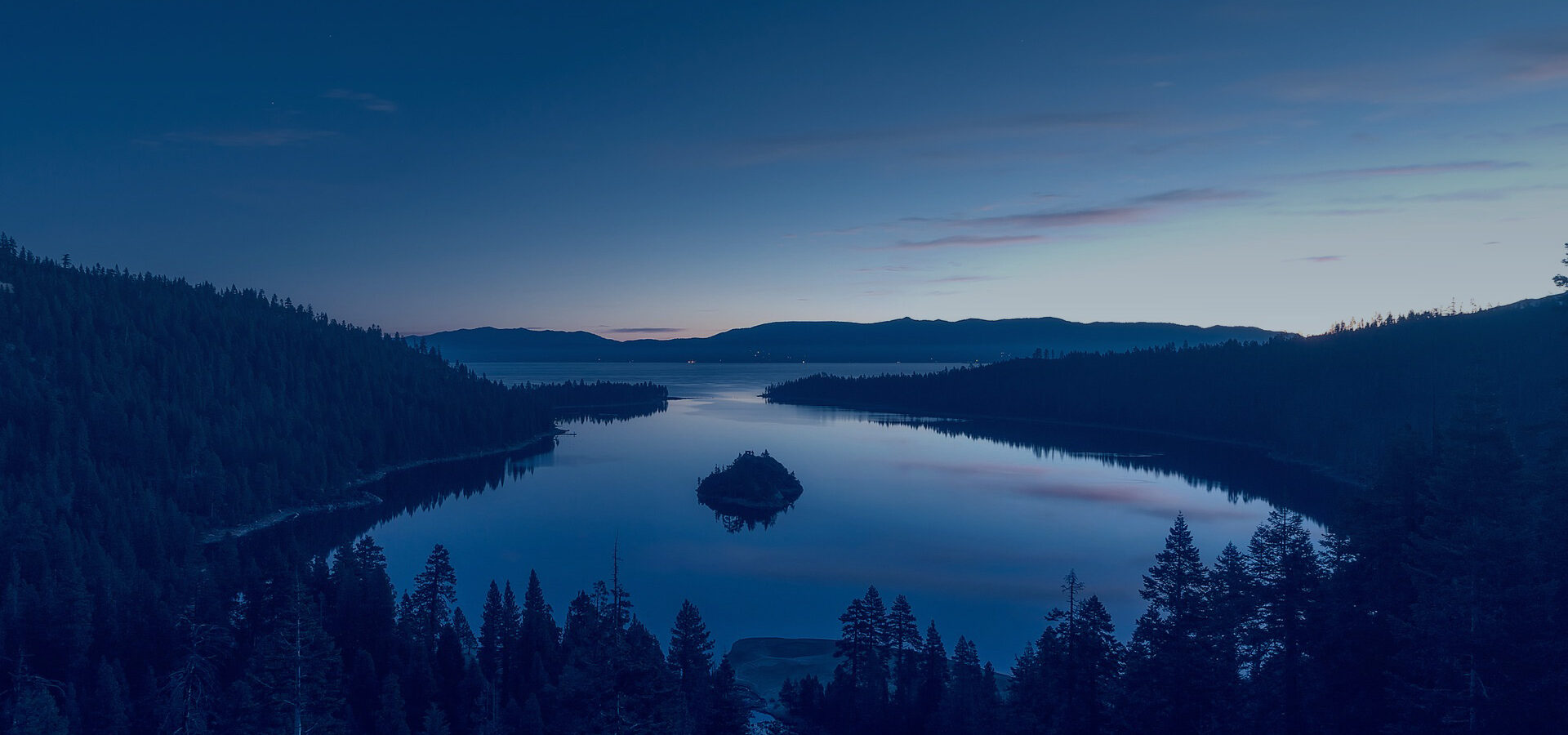 Lake in the night